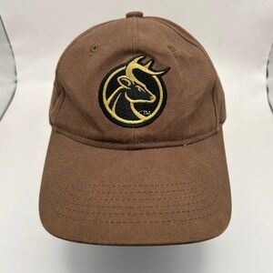 Rutwear Big Game Technologies Embroidered Deer Buck Logo Brown Baseball Cap Hat